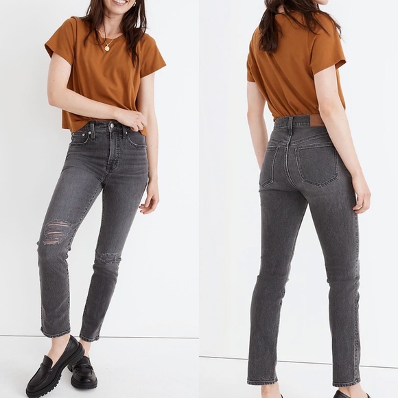 Madewell | The Perfect Vintage Jean in Bartlett Wash: Ripped Edition - Picture 1 of 8
